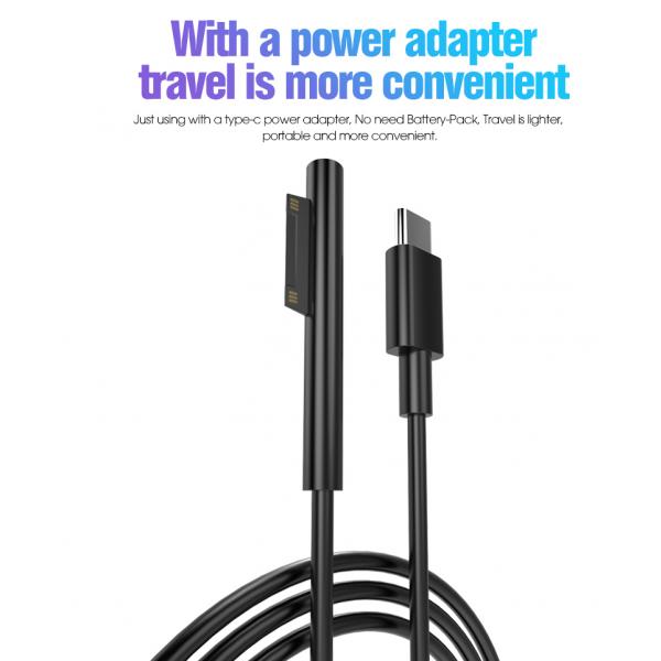 Picture of Fast Charging Cable USB Type C PD 15V to Suface USB Adapter Cable support surface Book pro6/5/4/3